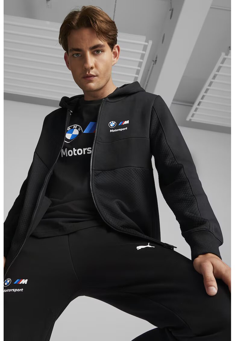 Puma Худи BMW Motorsport с цип и странични джобове