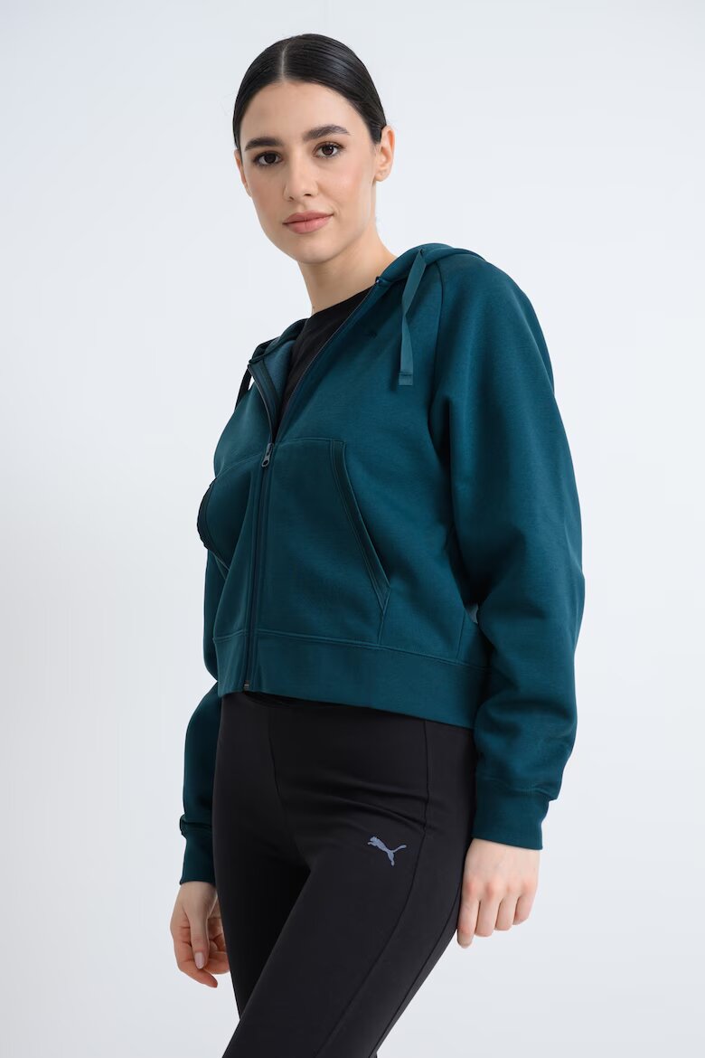 Puma Худи Ess Elevated с ръкави реглан Тъмнозелен