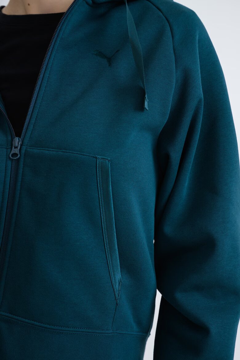Puma Худи Ess Elevated с ръкави реглан Тъмнозелен