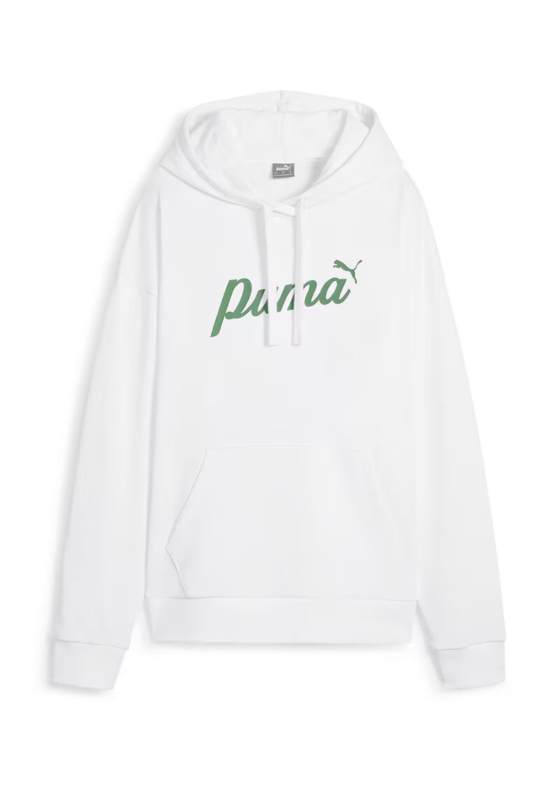 Puma Худи ESS+ Script с лого - Зелен/Бял