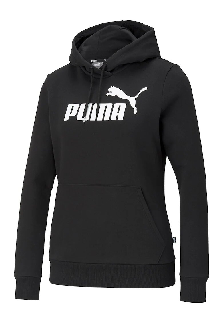 Puma Худи Essentials с лого - Бял/Черен
