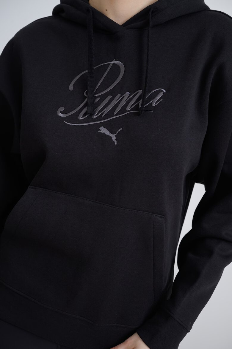 Puma Худи Essentials Script с лого на гърдите Черен