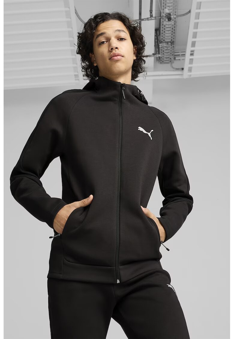 Puma Худи Evostriped с цип и реглан ръкави