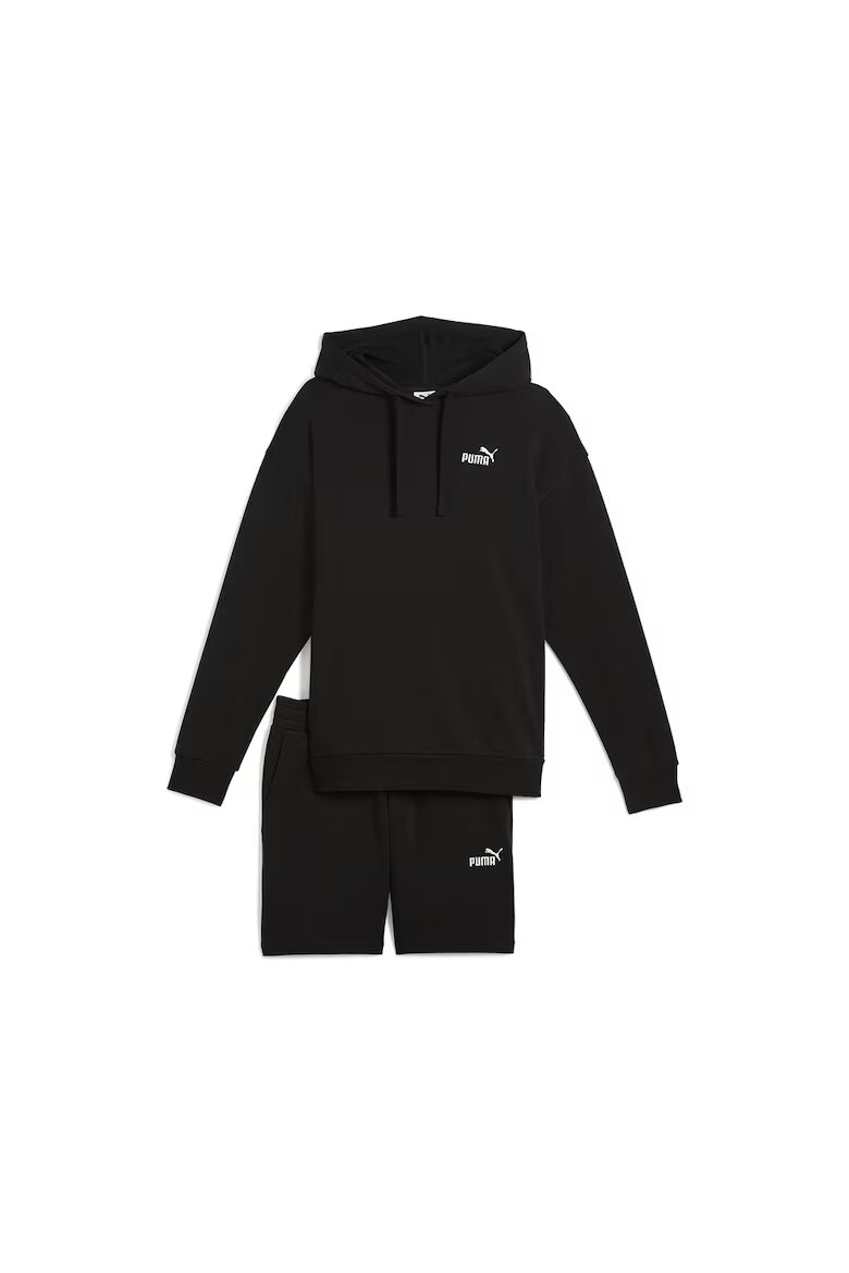 Puma Худи и къс панталон - 2 части Черен