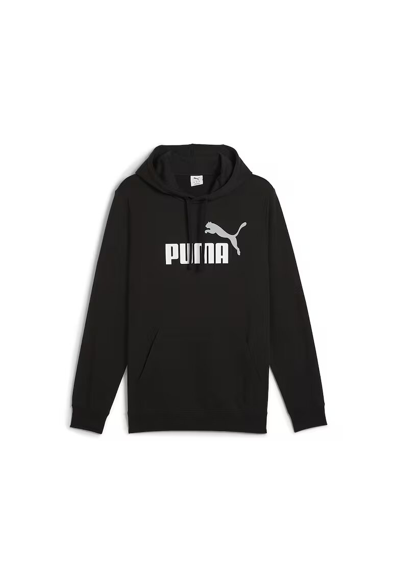 Puma Худи с джоб кенгуру - Бял/Черен