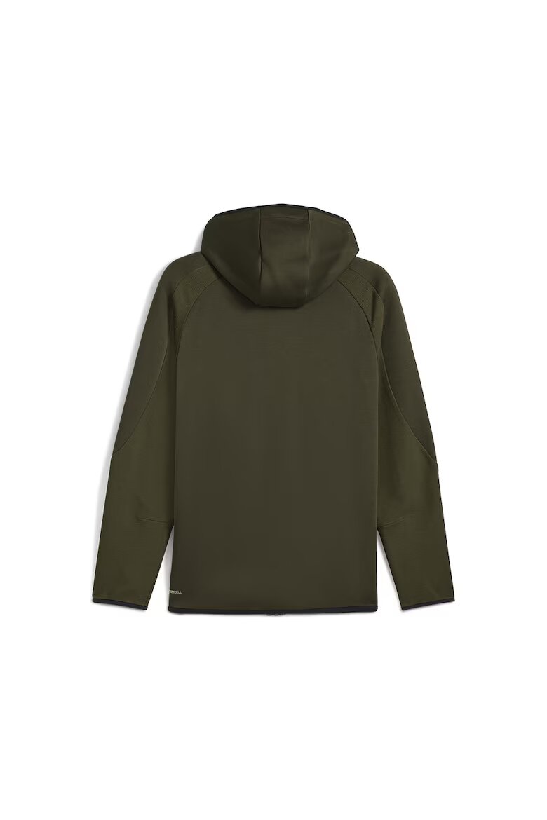 Puma Худи с джобове встрани и цип Бледо каки