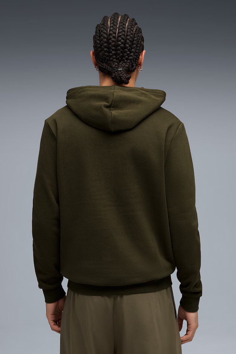 Puma Худи с памук Essentials Бледозелен/Маслинено зелено