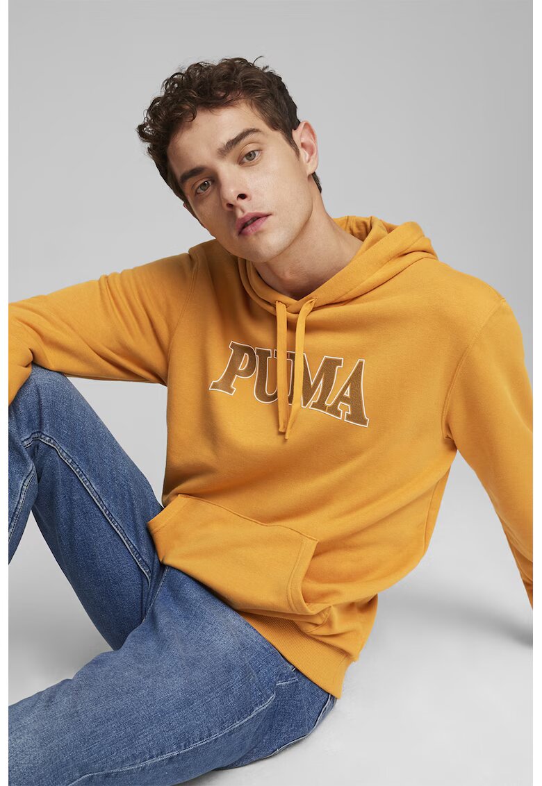 Puma Худи Squad с лого - Оранжев/Изгорен портокал