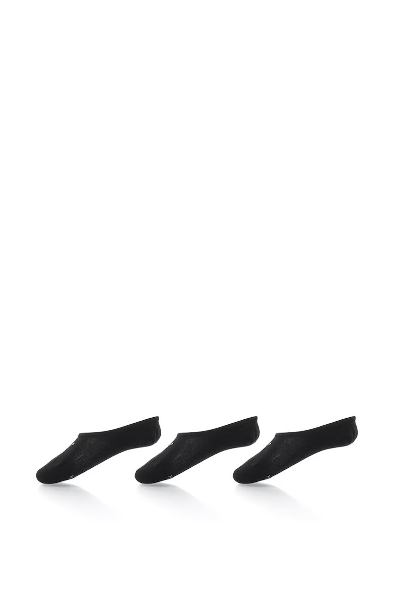 Puma Изрязани чорапи с памук - 3 чифта Черен