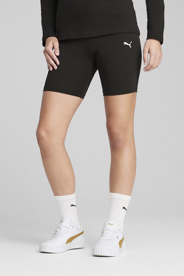 Puma Къс клин с лого Черен