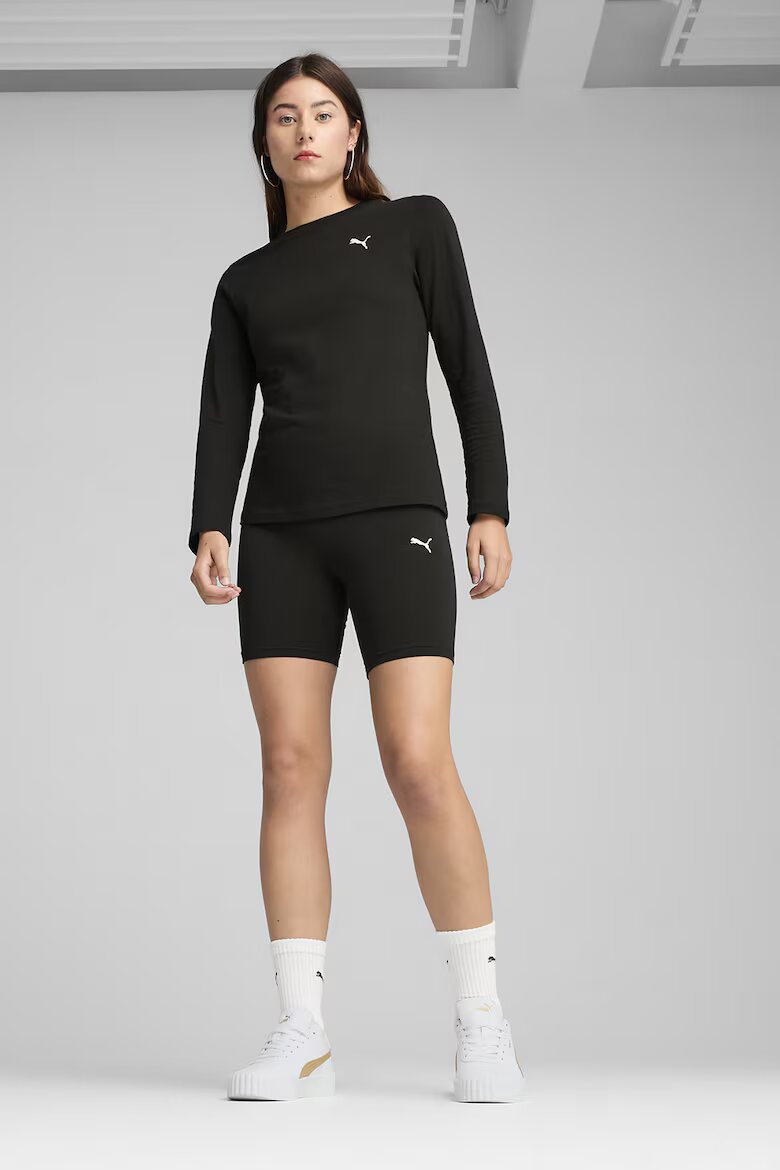 Puma Къс клин с лого Черен