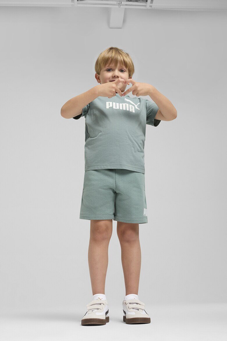 Puma Къс панталон с джобове встрани Бял/Персийско зелено
