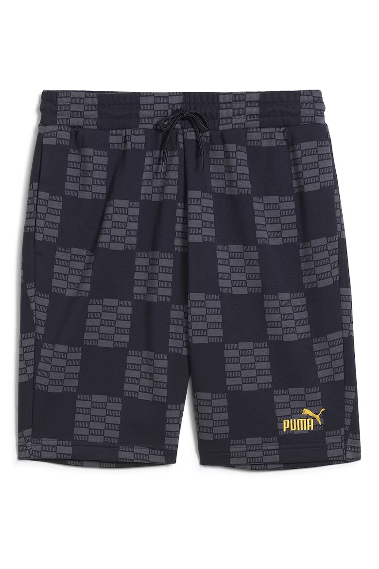 Puma Къс панталон с еластична талия и принт Тъмносин