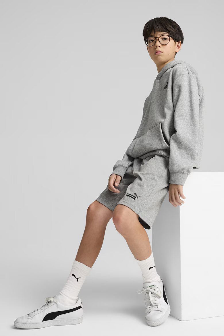 Puma Къс панталон с еластична талия Сив меланж