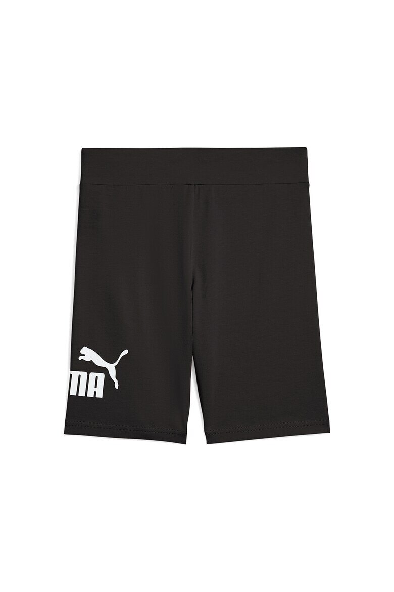Puma Къс панталон с памук с лого Бял/Черен