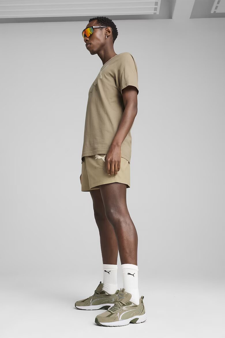 Puma Къс панталон със средна талия и лого Светлокафяв