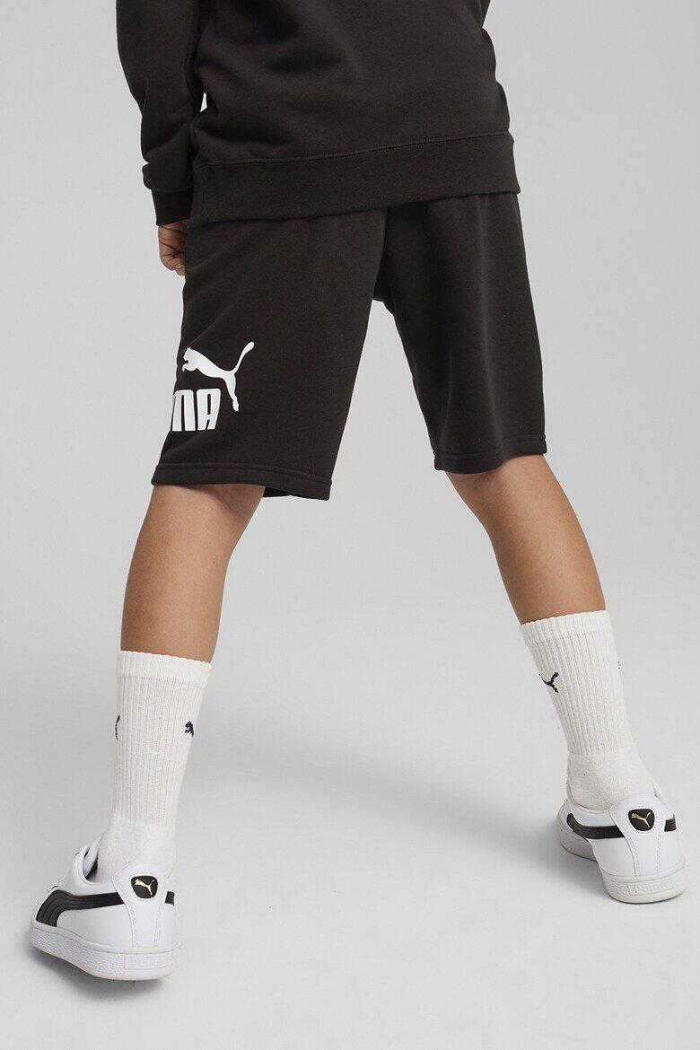 Puma Къс спортен панталон Essentials с еластична талия Бял/Черен