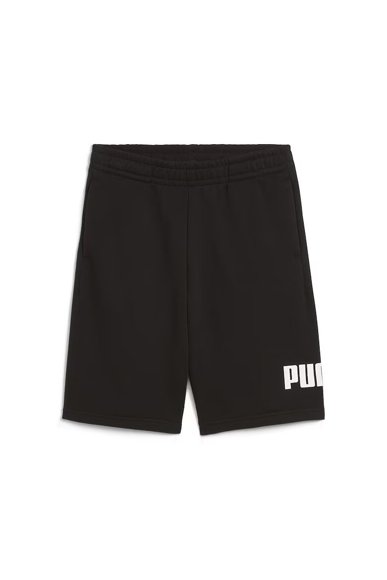 Puma Къс спортен панталон Essentials с еластична талия Бял/Черен