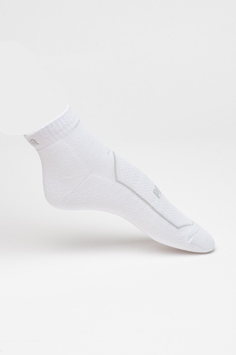 Puma Къси чорапи с лого Мръснобял