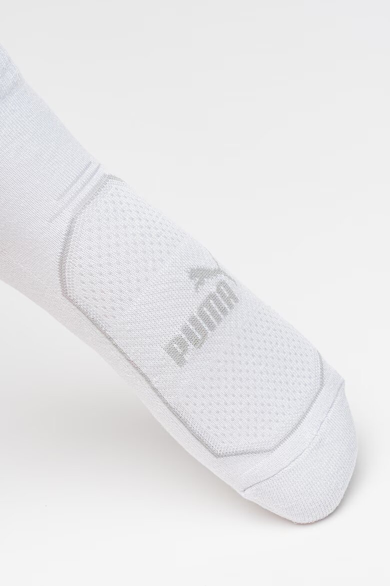 Puma Къси чорапи с лого Мръснобял