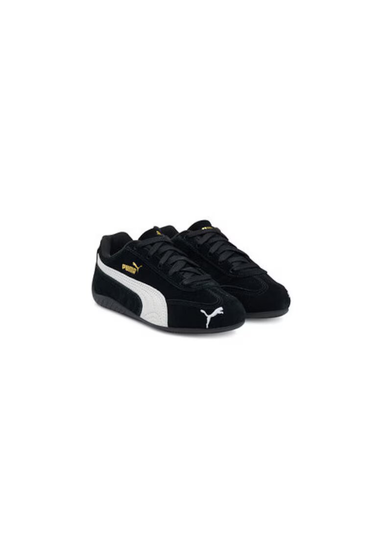 Puma Кецове за момчета - черен - естествена кожа