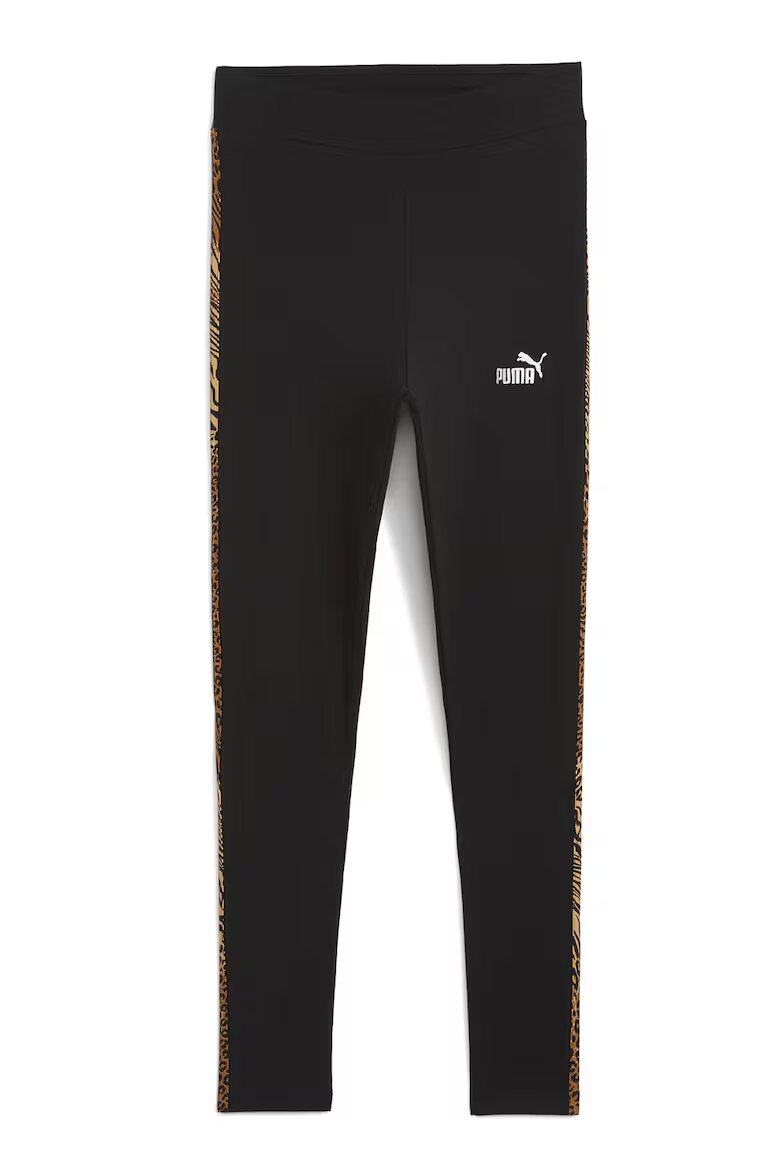 Puma Клин с памук и детайл с принт Черен/Кафяв