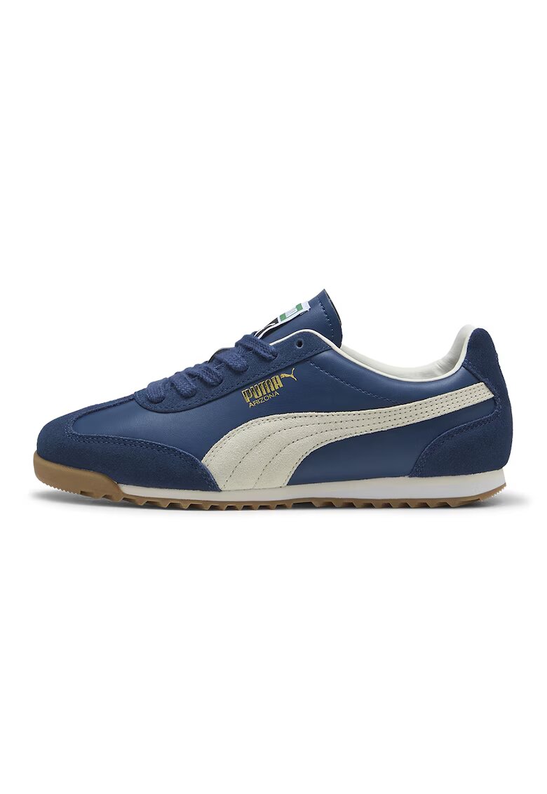 Puma Кожени спортни обувки Arizona Retro - Слонова кост/Тъмносин