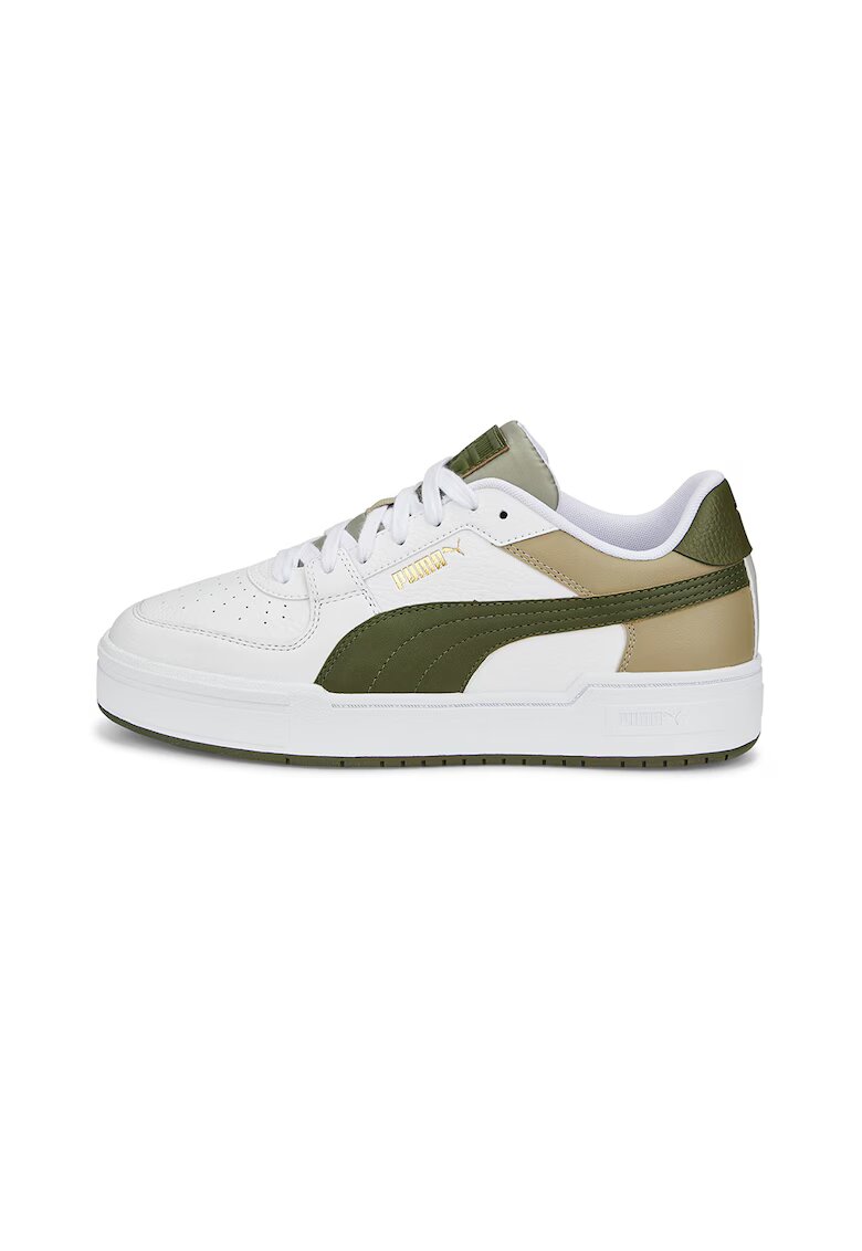 Puma Кожени спортни обувки Ca Pro с перфорации - Бял/Каки