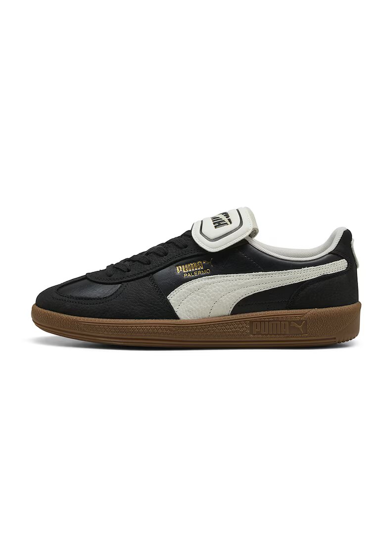 Puma Кожени спортни обувки - Черен/Мръснобял
