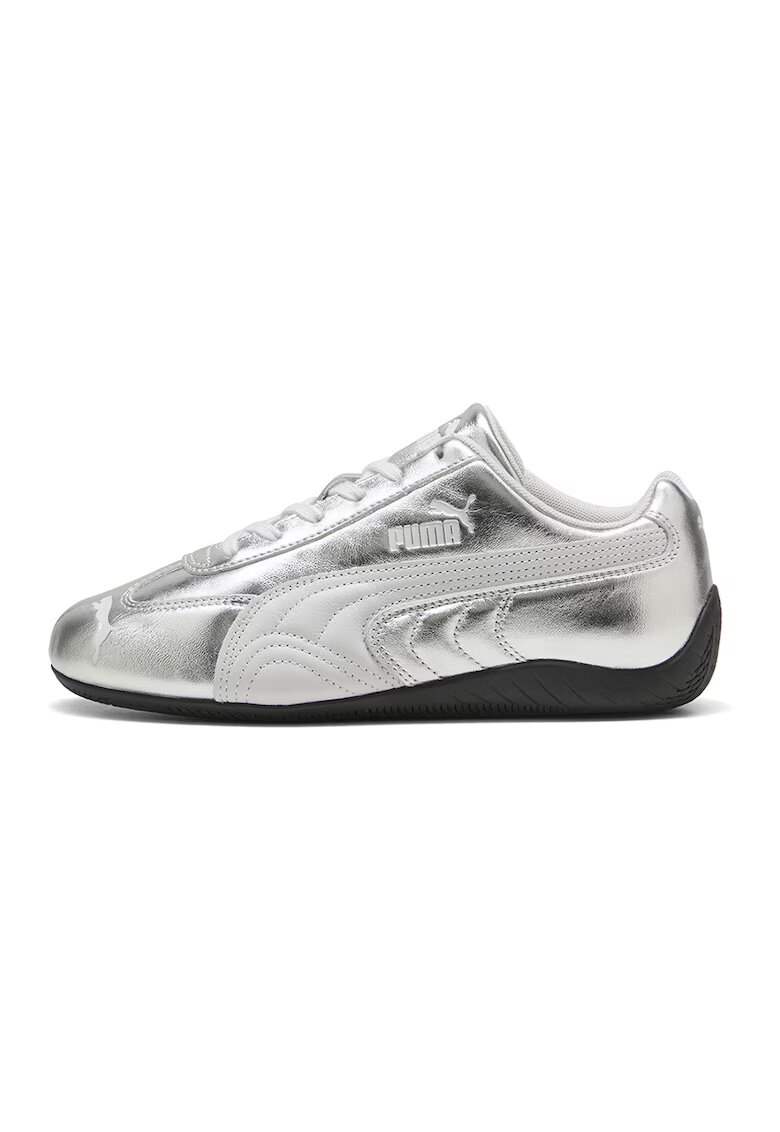 Puma Кожени спортни обувки Speedcat с метализиран ефект