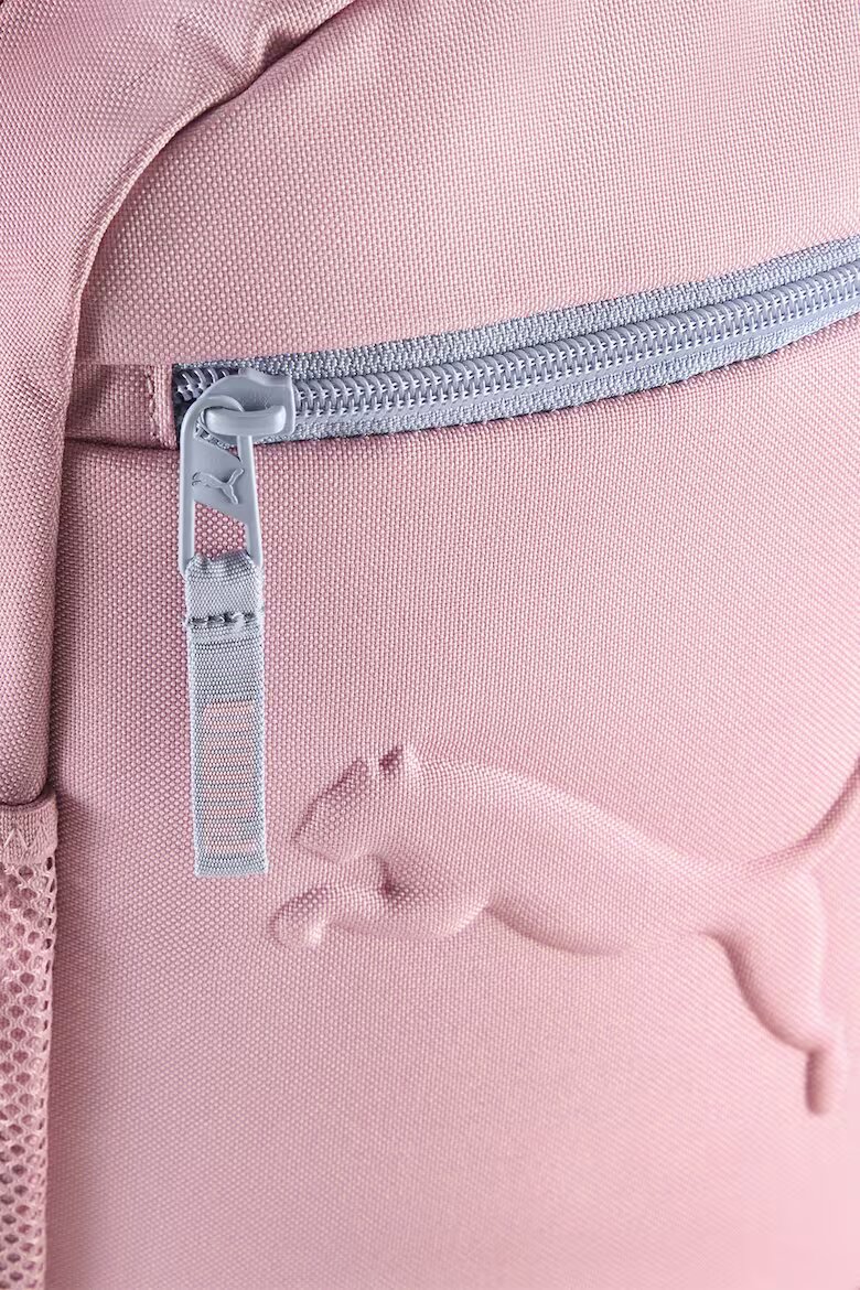 Puma Малка текстилна раница Buzz с релефно лого Черен/Пастелнорозов
