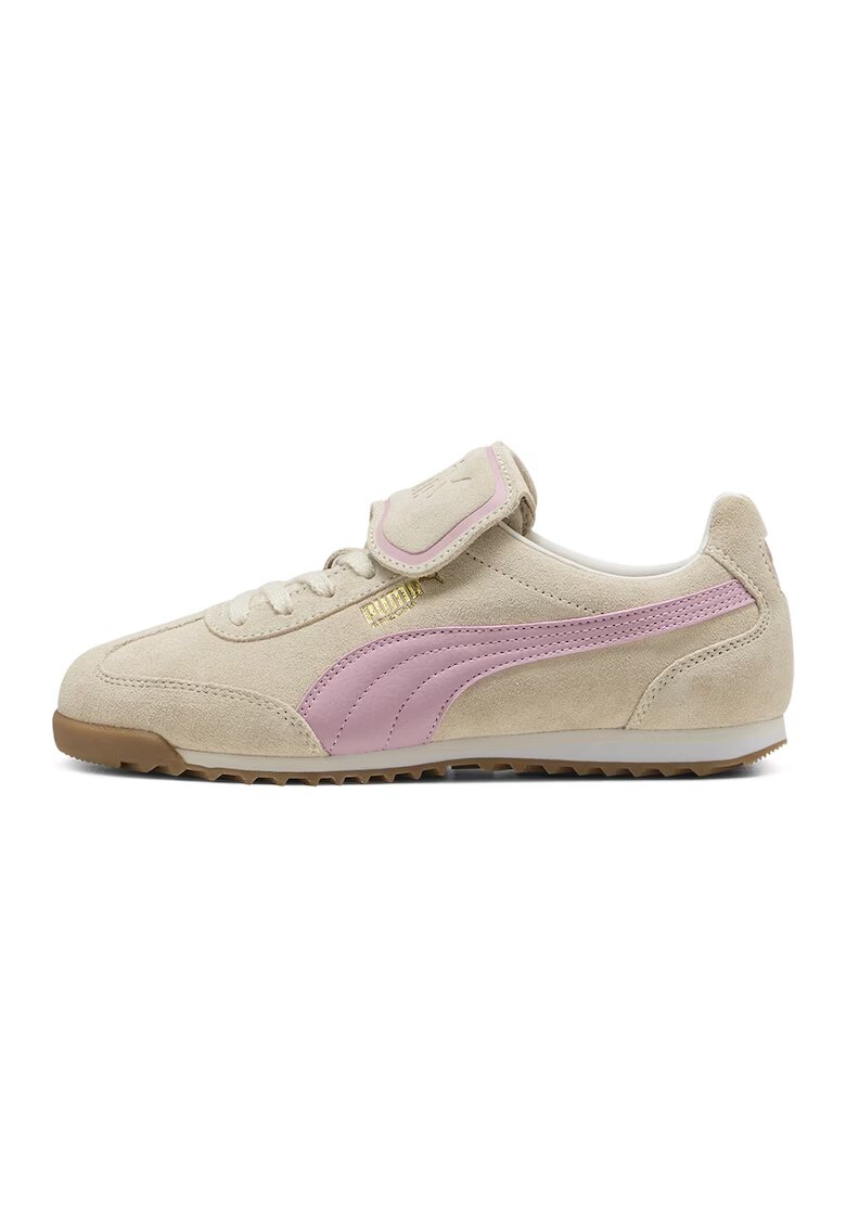 Puma Маратонки Arizona от премиум велур - Лилав/Крем