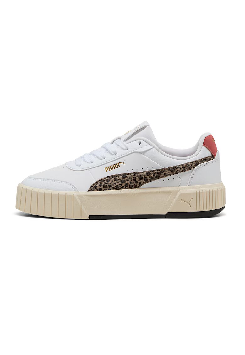 Puma Маратонки Carina Mia от еко кожа - Бял/Кафяв/Бледочервен