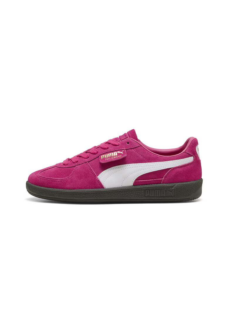 Puma Маратонки Palermo с велур и кожа - Тюркоаз/Бледо розово