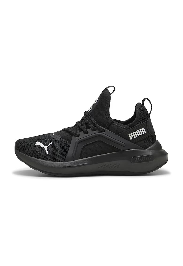 Puma Маратонки с лого - Черни - Оптично бели - Черен/Бял