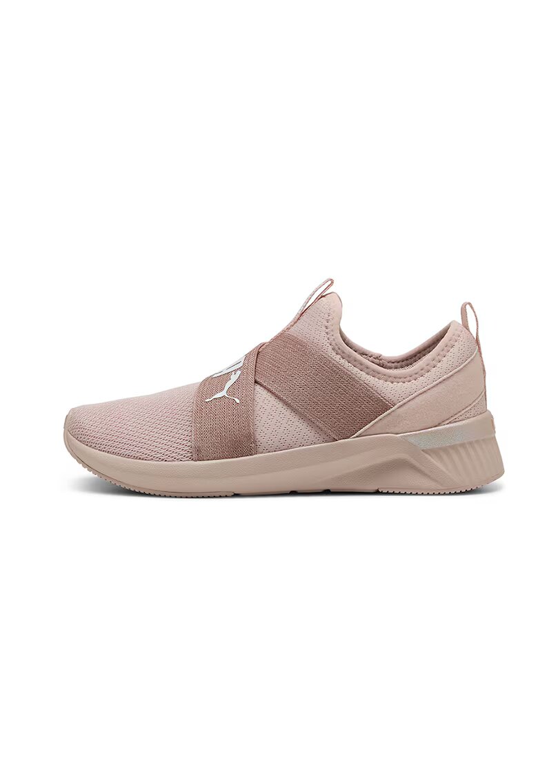 Puma Маратонки с мрежеста облицовка и лого - цвят Dusty pink - Ледено синьо/Мръснобял