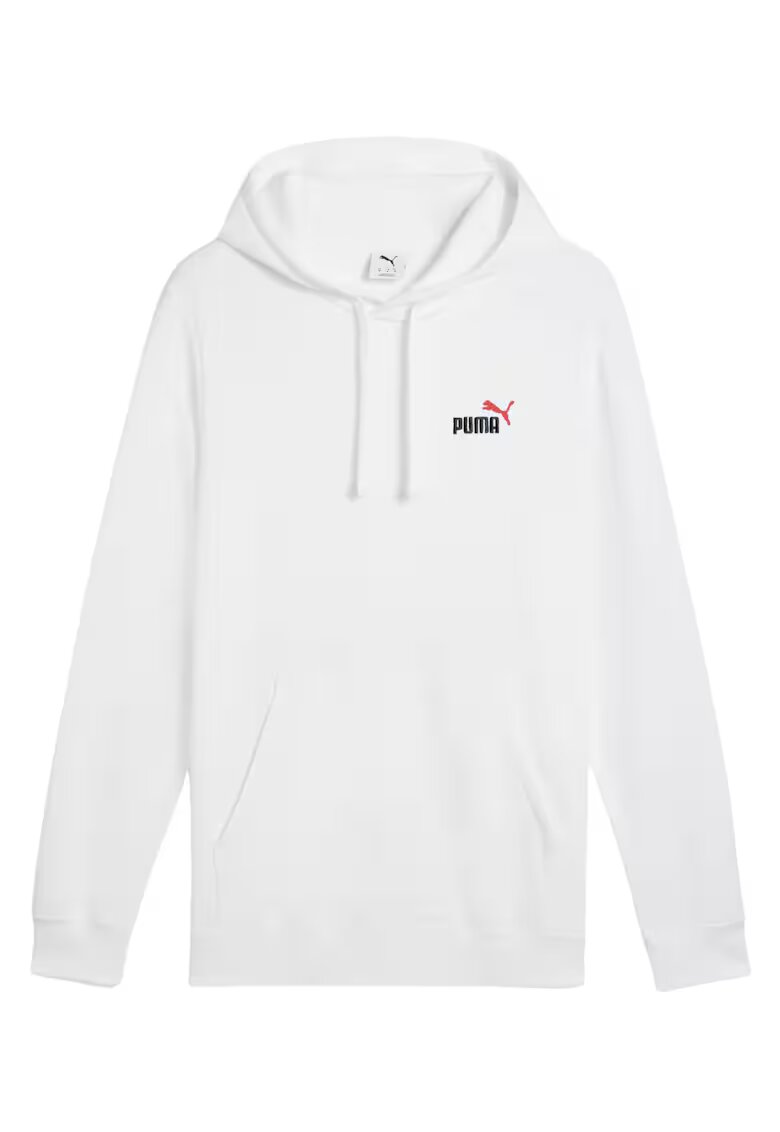 Puma Мъжки суитшърт Ess 2 Color - бял - памук и полиестер - вградена качулка - преден джоб