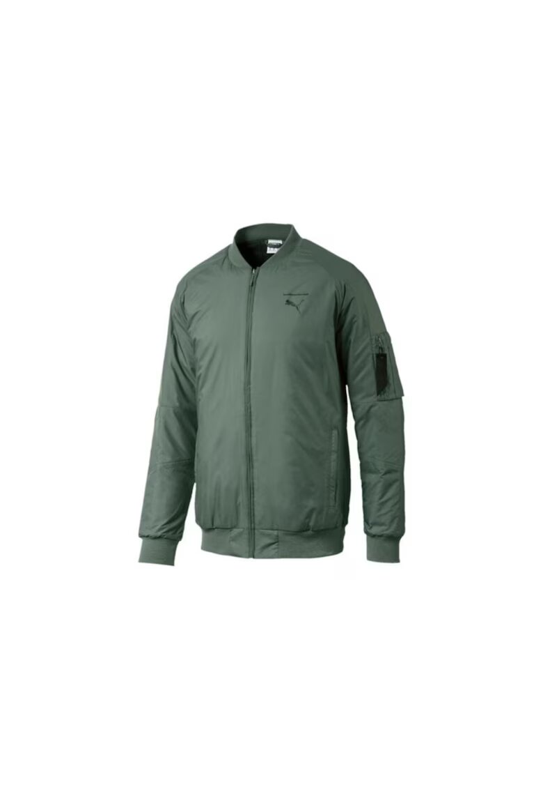 Puma Мъжко бомбър яке - Laurel - Polyester - Khaki