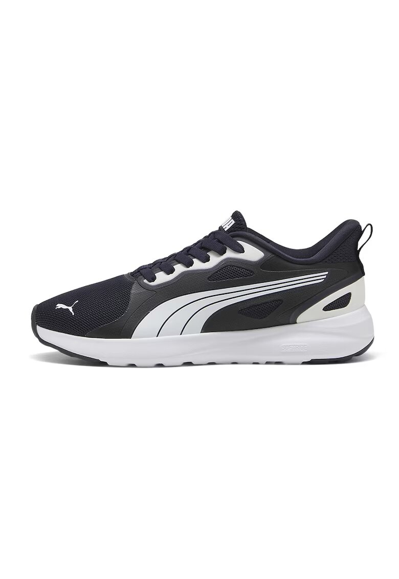 Puma Мрежести маратонки Softride Cosmic с омекотени стелки - Черен/Бял