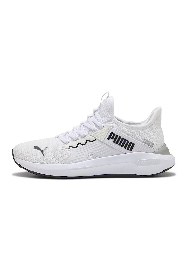 Puma Мрежести обувки за бягане Softride Enzo 5 с лого - Черен/Мръснобял