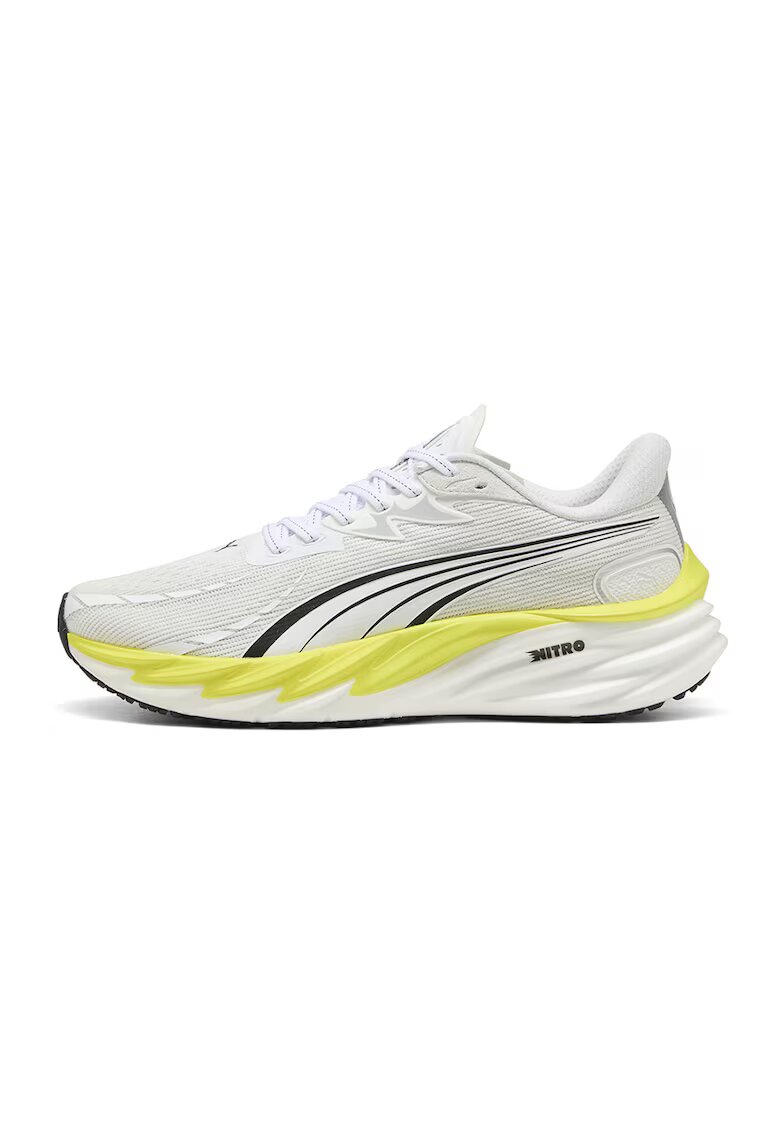 Puma Мрежести обувки за бягане Velocity Nitro 4 със синтетика - Черен/Жълт/Мръснобял