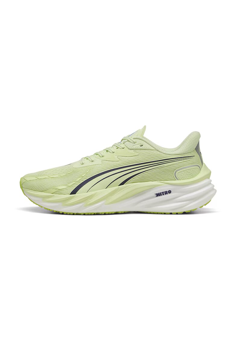 Puma Мрежести обувки за бягане Velocity Nitro 4 със синтетика - Шам фъстък зелено