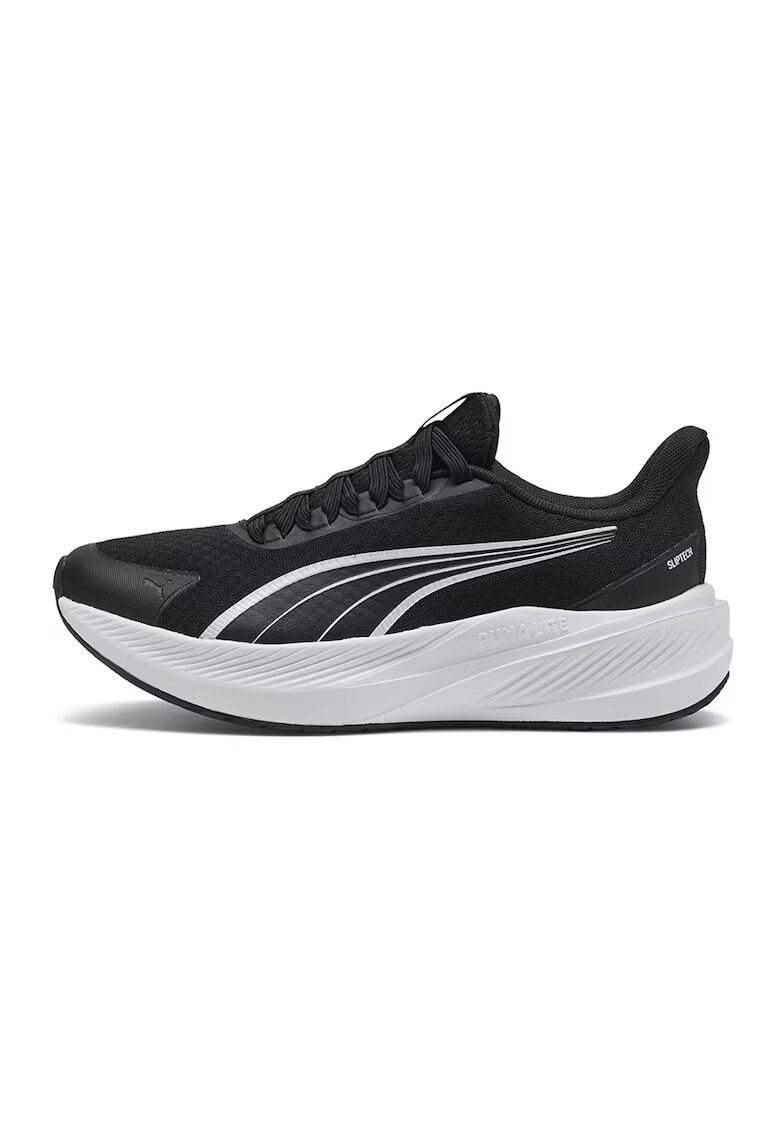 Puma Мрежести спортни обувки Dasher Lite с лесно обуване - Бял/Черен