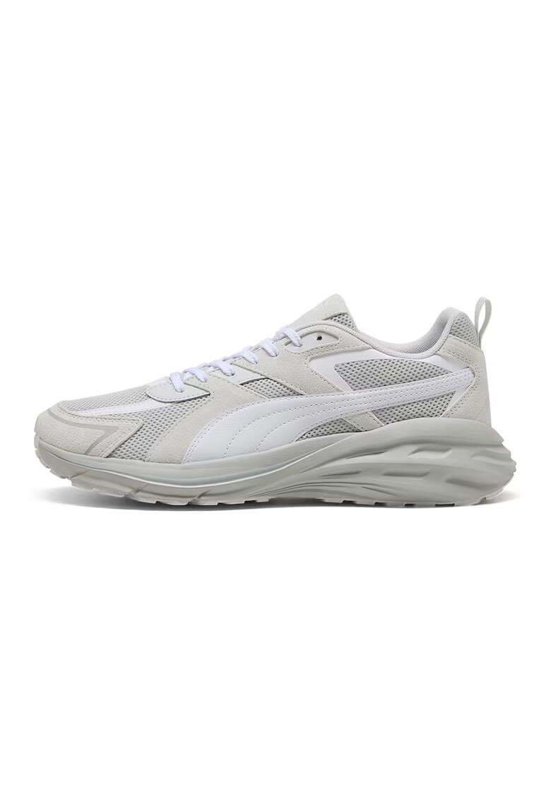 Puma Мрежести спортни обувки Hypnotic с велур - Мръснобял