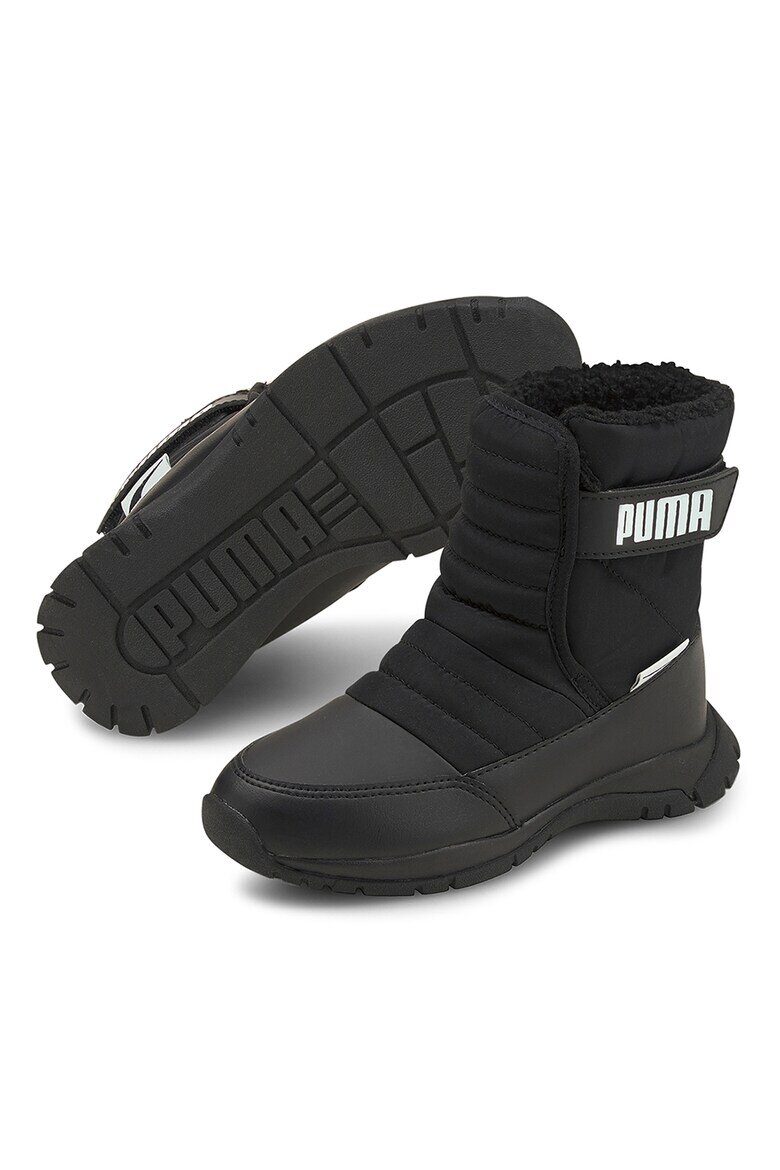 Puma Непромокаеми боти Nieve с велкро Бял/Черен