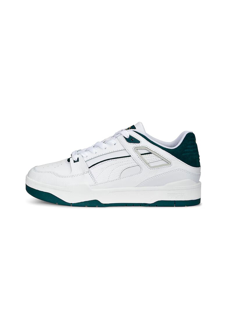 Puma Ниски спортни обувки от кожа и велур Slipstream - Мръснобял - Тъмносин - 5.5