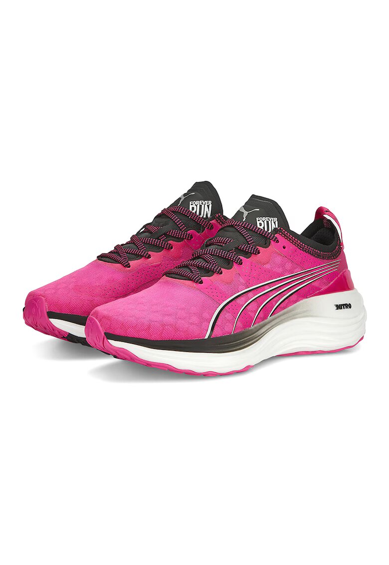 Puma Обувки за бягане Forever Run NITRO - Бял/Черен/Фуксия