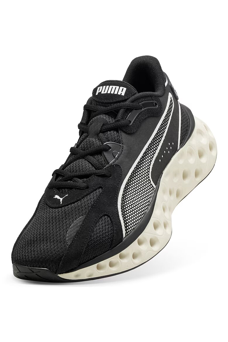 Puma Обувки за бягане Softride Frequence с масивен дизайн Черен/Крем