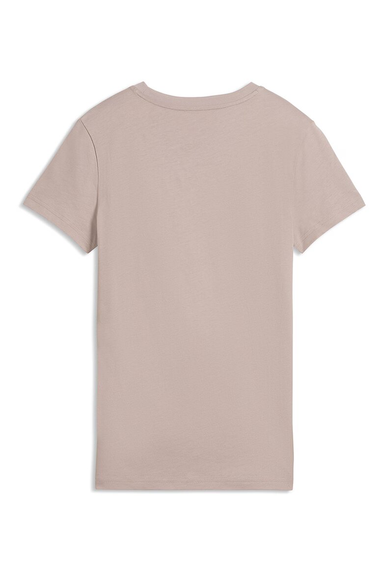 Puma Памучна тениска Essentials с лого Прашно розово