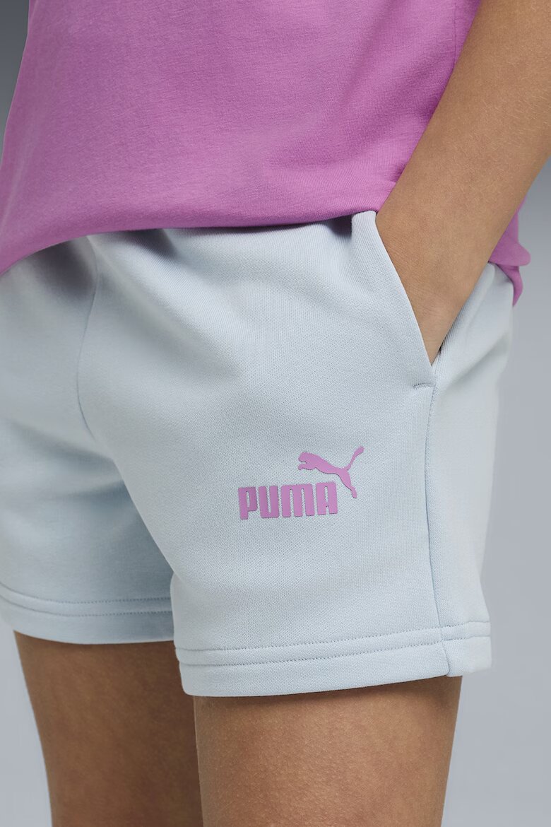 Puma Памучна тениска и къс панталон - 2 части Бял/Светлорозов/Бледо синьо